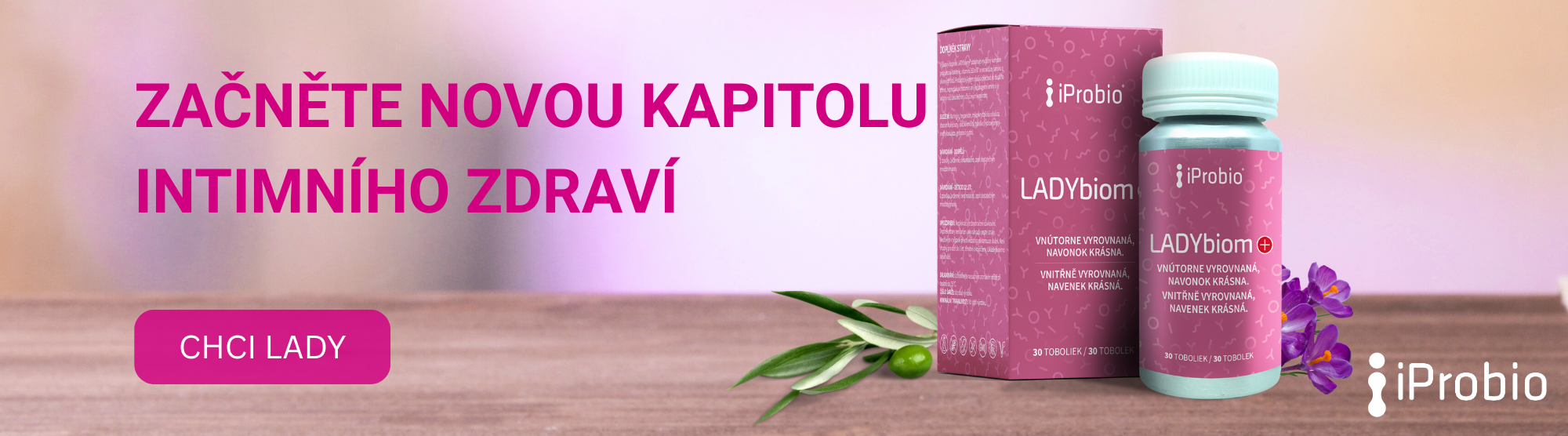 LADYbiom – podpora ženského zdraví prostřednictvím vyváženého vaginálního mikrobiomu, přírodní probiotika pro zdraví žen.